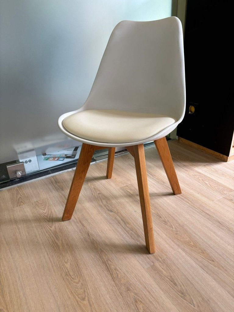 4 stoelen, Gebruikt, Wit, Vier, Ophalen