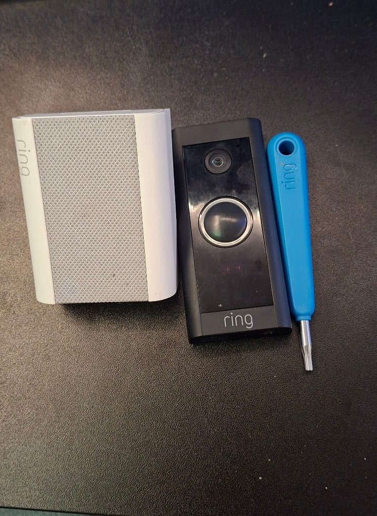 Ring Video Doorbell (bedraad) + Chime, Ophalen of Verzenden, Bewegingsdetectiesensor, Gebruikt, Bedraad