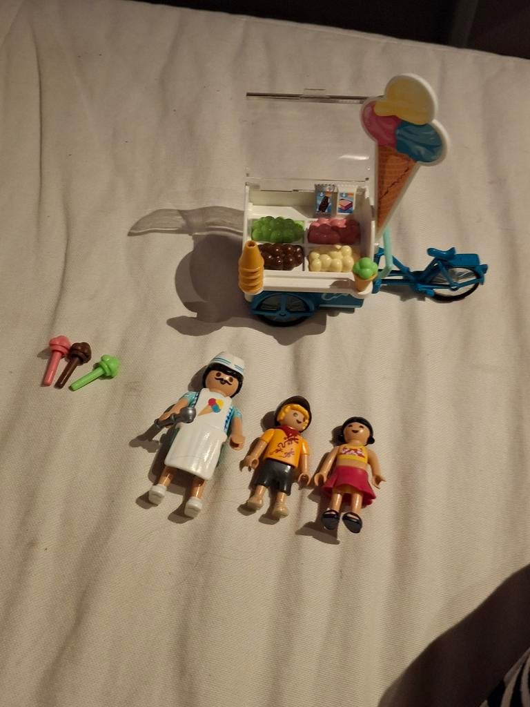 Playmobil ijscowagen met figuren en accessoires, Ophalen of Verzenden, Jongen of Meisje