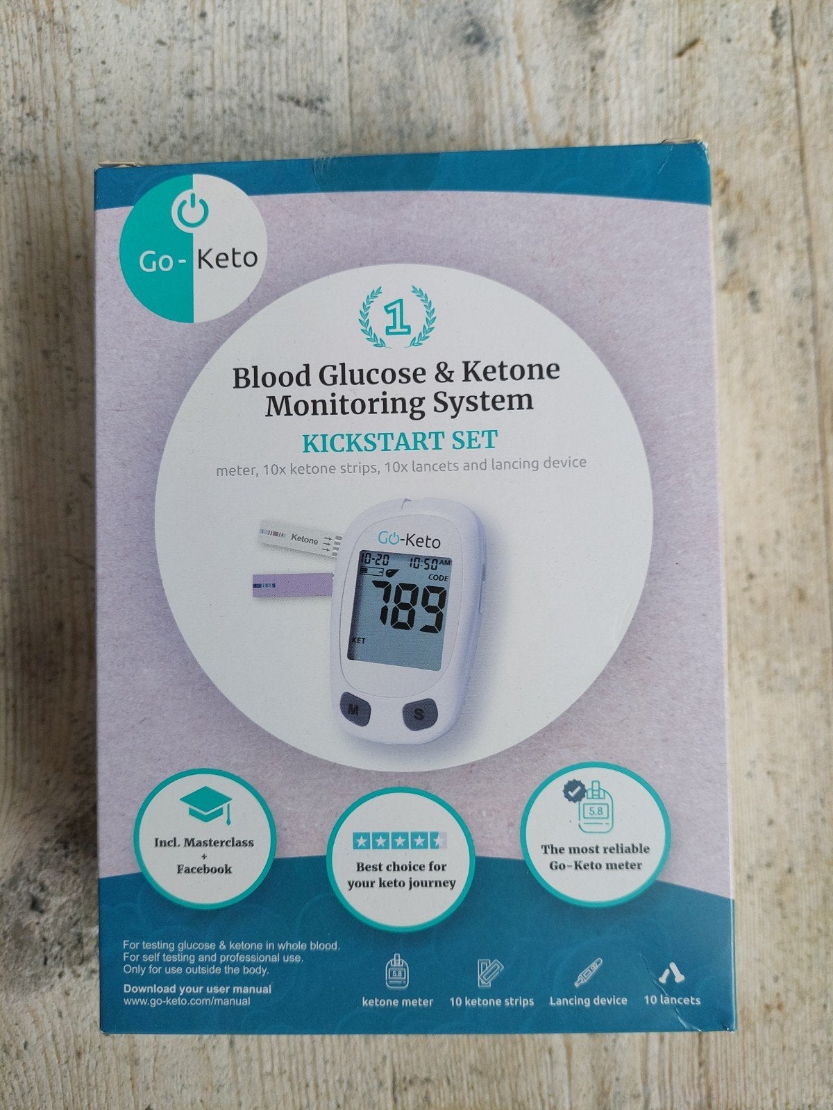 Go-Keto Bloedglucose & Ketonen Monitor + Keto Boek Dr. Ede, Ophalen of Verzenden, Nieuw, Lichaamsverzorging