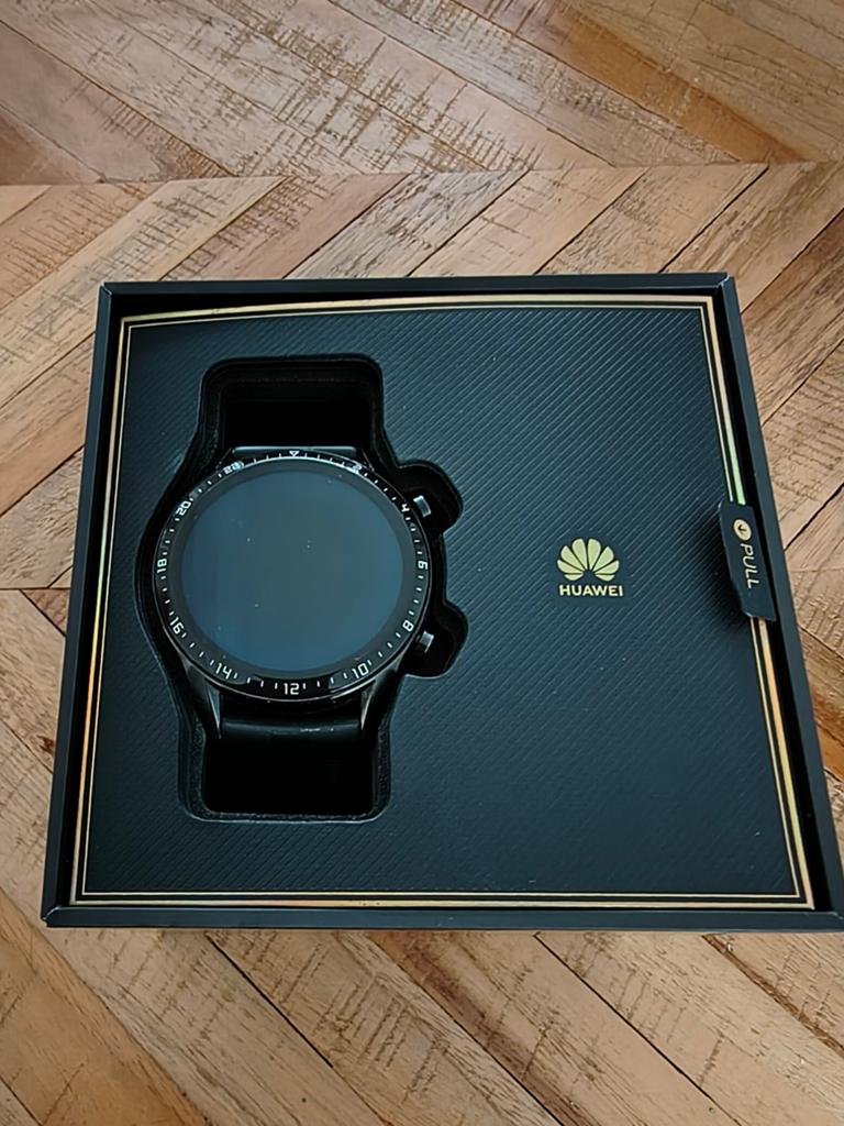 Hauwei GT2 46MM, Sieraden, Tassen en Uiterlijk, Smartwatches, Zwart, Ophalen of Verzenden, Zo goed als nieuw, GPS