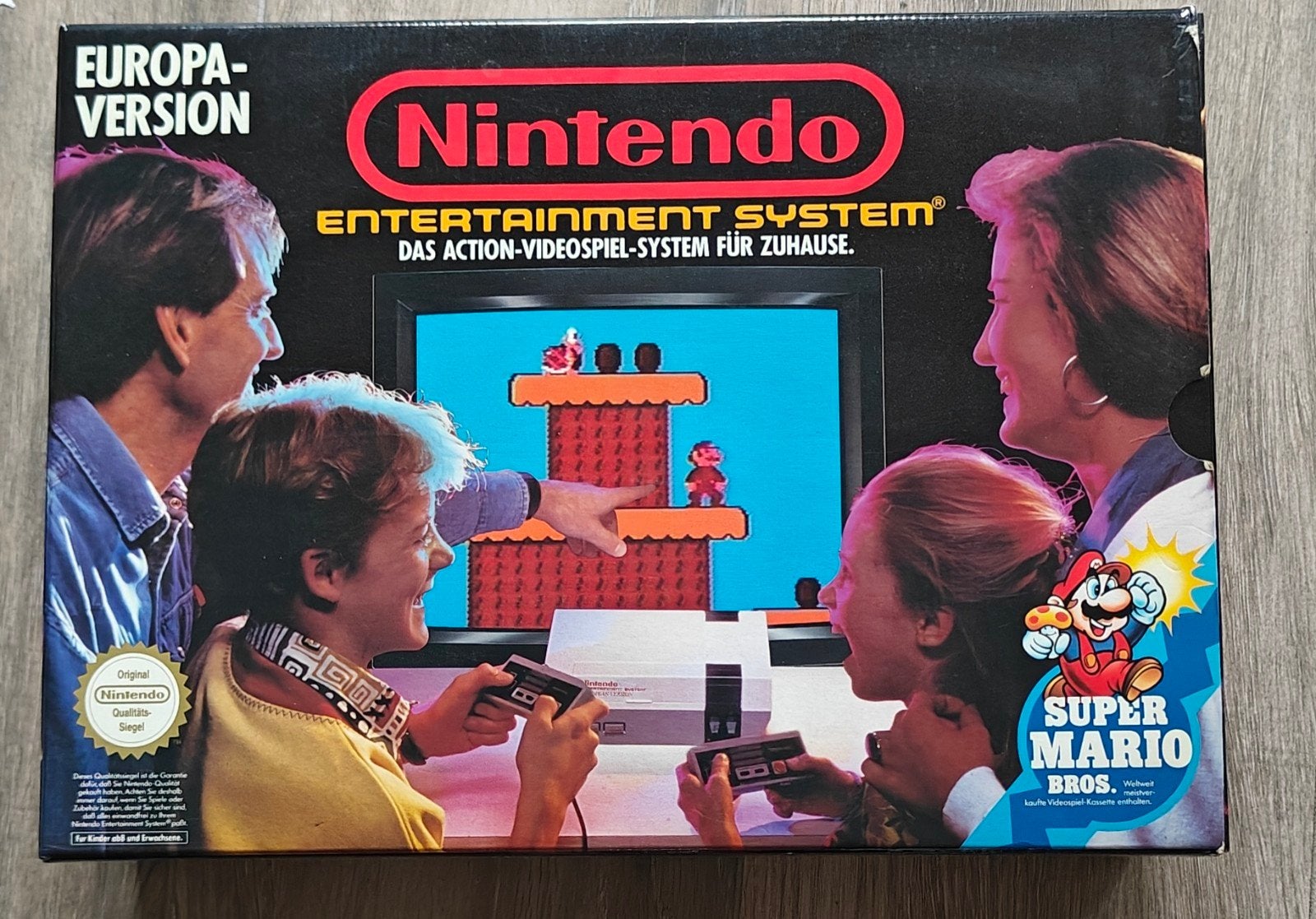 NES console met originele doos, Game Genie en 5 games, Ophalen, Zo goed als nieuw, Met 1 controller, Met games