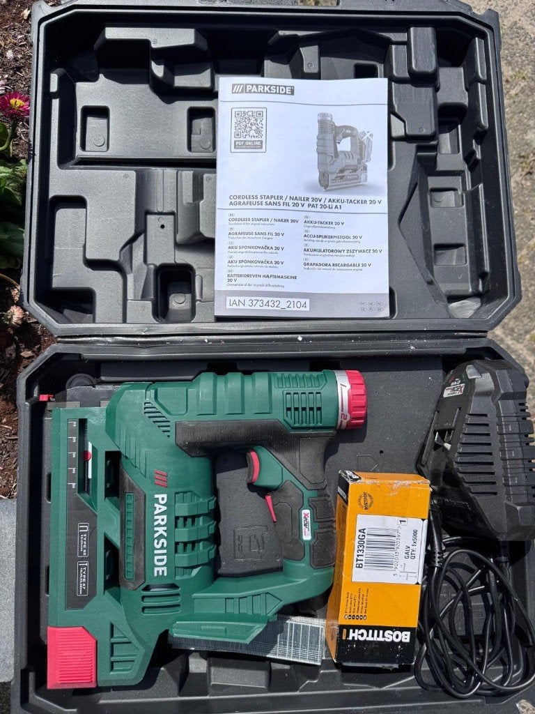 Parkside Tacker 20V, Ophalen, Zo goed als nieuw