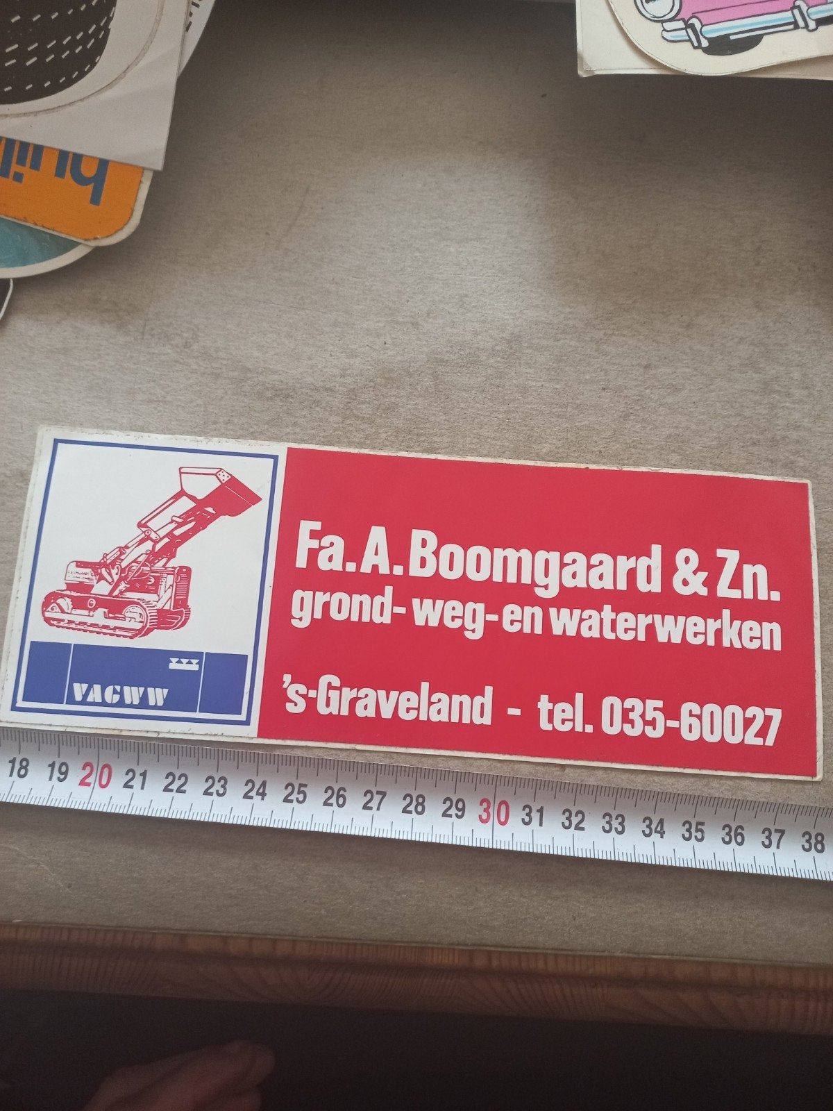 Fa a boomgaard weg grondwerk waterwerken s,graveland, Ophalen of Verzenden, Zo goed als nieuw