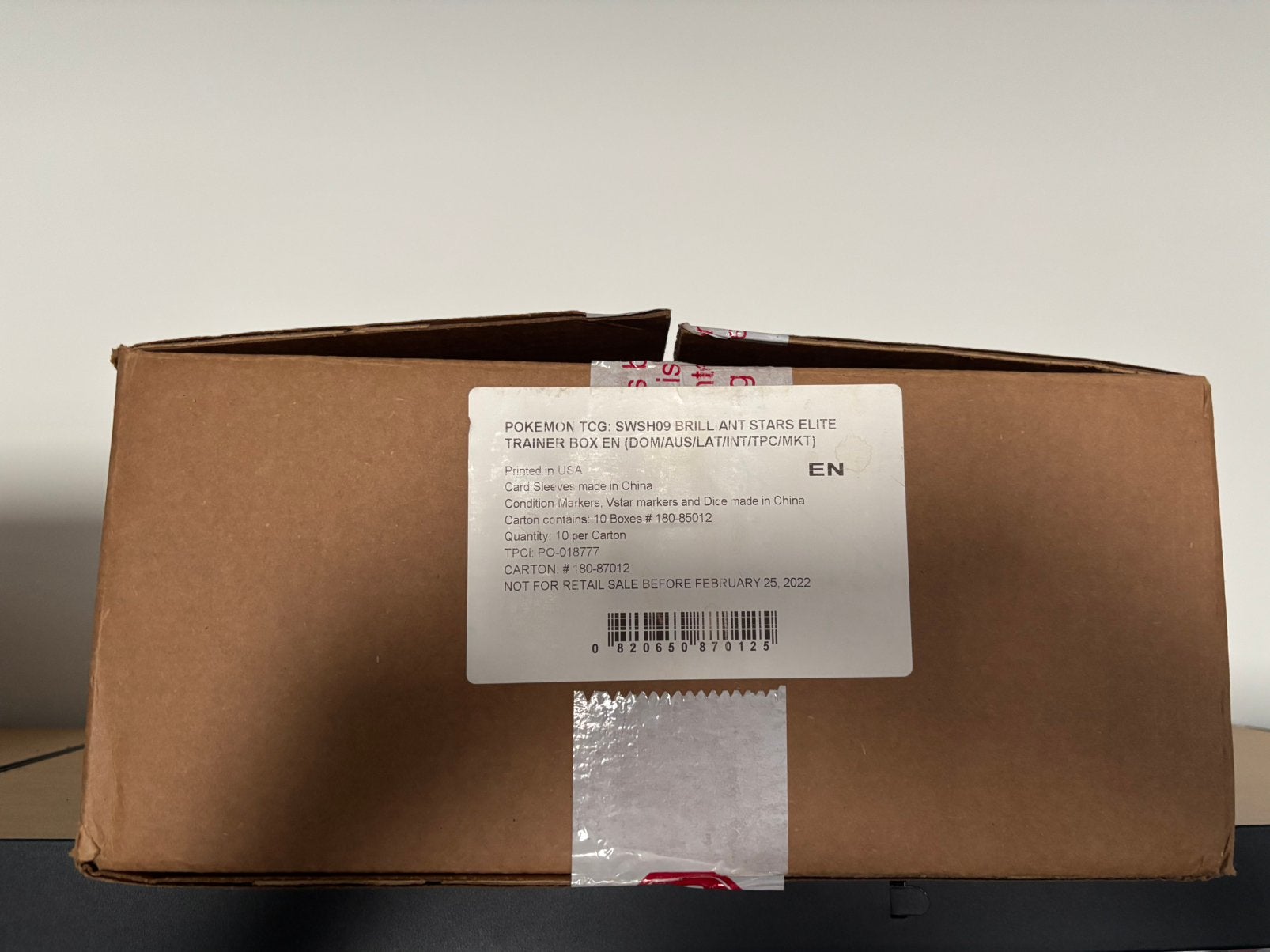 Pokemon Brilliant Stars Elite Trainer Box, Ophalen of Verzenden, Zo goed als nieuw, Boosterbox
