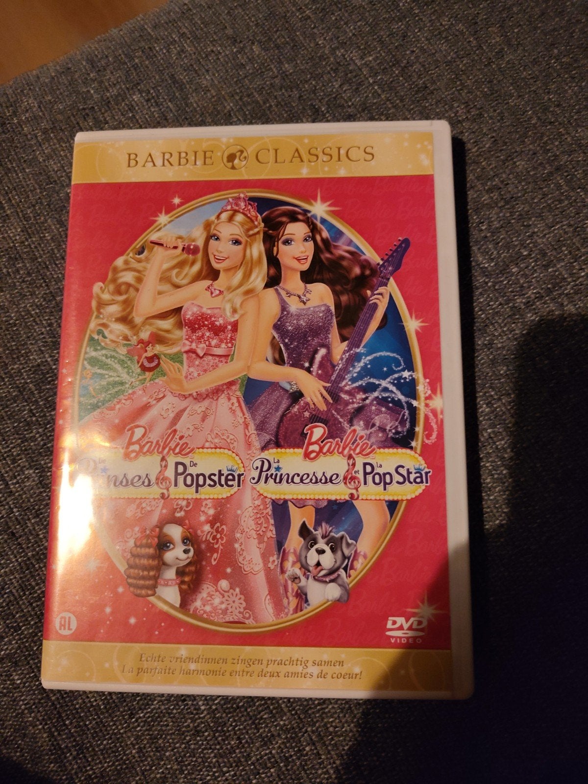 DvD Barbie De prinses & de popster, Alle leeftijden, Ophalen of Verzenden, Zo goed als nieuw