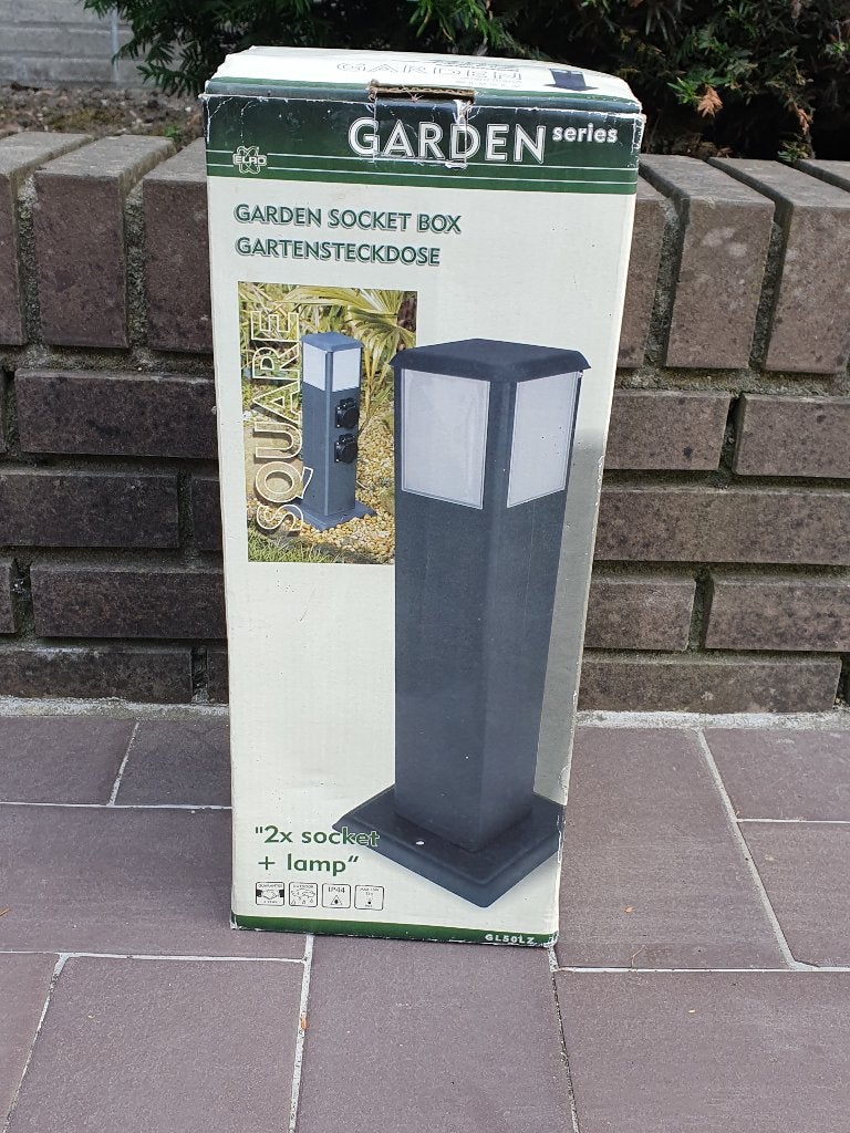 Tuin stopcontact met lamp, Ophalen, Minder dan 50 watt, Overige typen, Nieuw