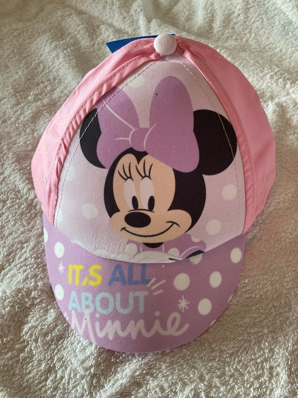 Nieuwe Minnie Mouse Pet voor baby Meisjes - Roze, Kinderen en Baby's, Babykleding | Petten en Hoeden, Maat 50, Meisje, Nieuw, Ophalen of Verzenden