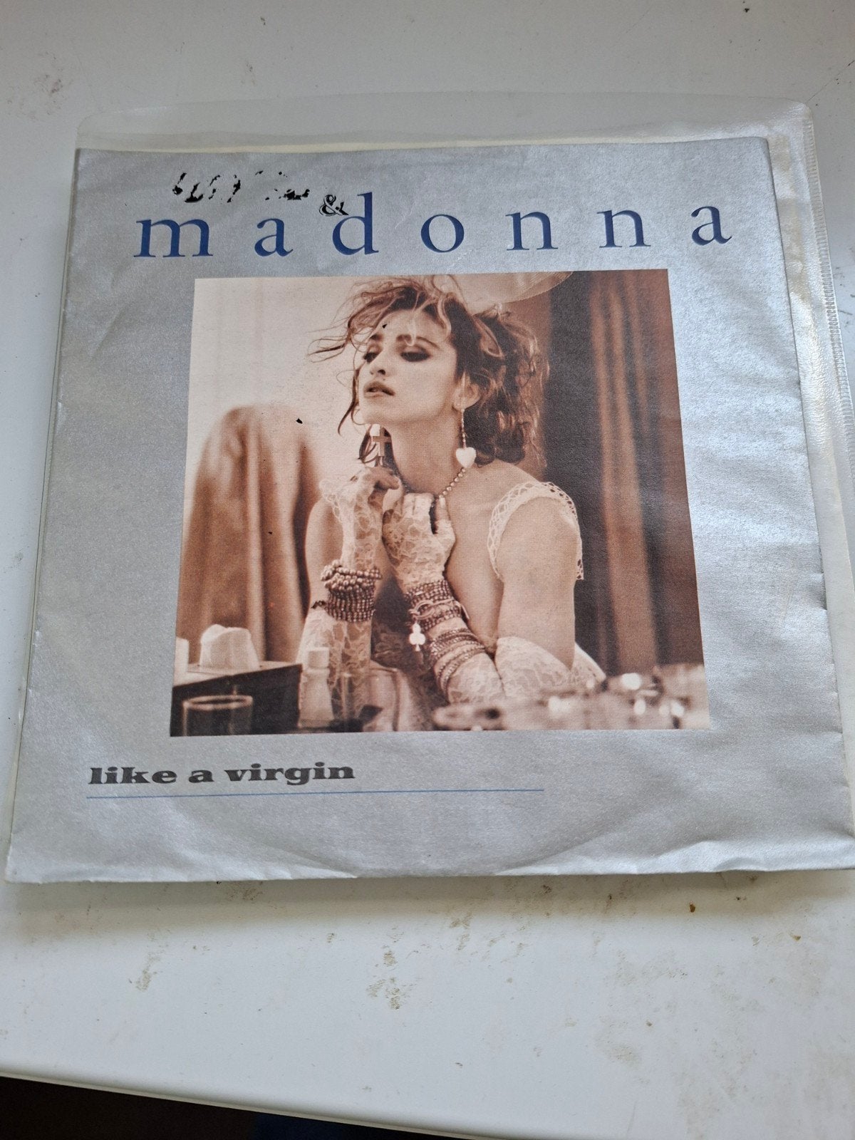 Madonna - Like a Virgin 7 inch single (1984), Cd's en Dvd's, Gebruikt, Fotohoes, 7 inch, Ophalen of Verzenden