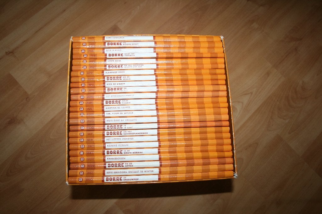 Complete box gestreepte boekjes (Borre) - groep 2, oranje, Boeken, Ophalen of Verzenden, Gelezen, Fictie algemeen