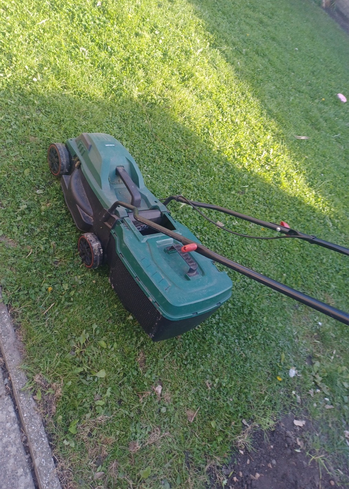 parkside, nieuwe grasmaaier, slechts 1maanden gebruikt, Tuin en Terras, Ophalen, Cirkelmaaier, Elektrische grasmaaier, Zo goed als nieuw