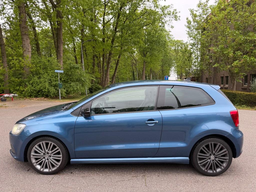 Volkswagen POLO 1.4 TSI BLUE. GT 140 PK, Euro 5, Gebruikt, 4 cilinders, Blauw