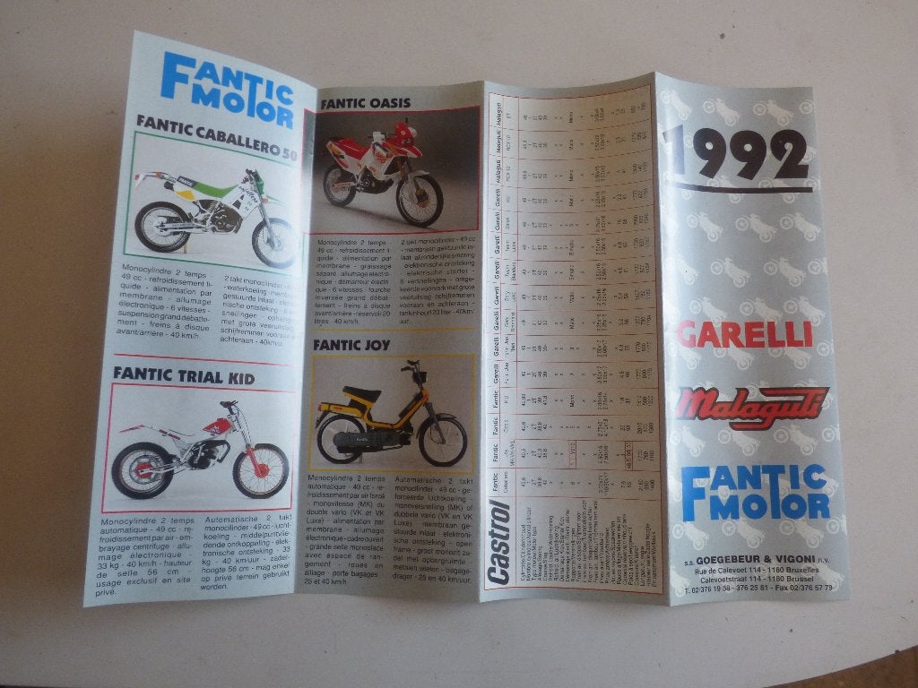 FANTIC MOTOR INFORMATIEPAKKET, Fietsen en Brommers, Ophalen of Verzenden, Zo goed als nieuw