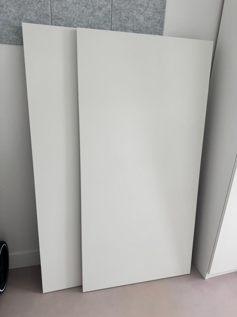 2 Bureaubladen Ikea 75x150, Doe-het-zelf en Verbouw, Platen en Panelen, Ophalen, Gebruikt