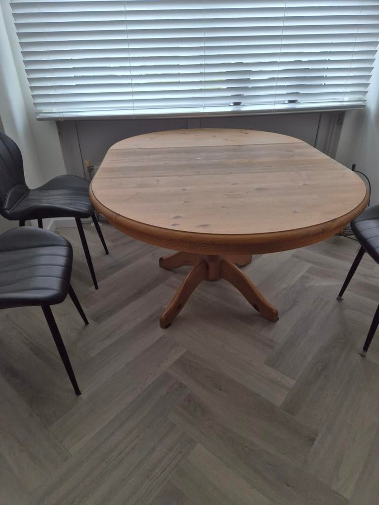 Uitschuifbare eethoek tafel (zonder stoelen), Ophalen, Gebruikt, 100 tot 150 cm, 50 tot 100 cm