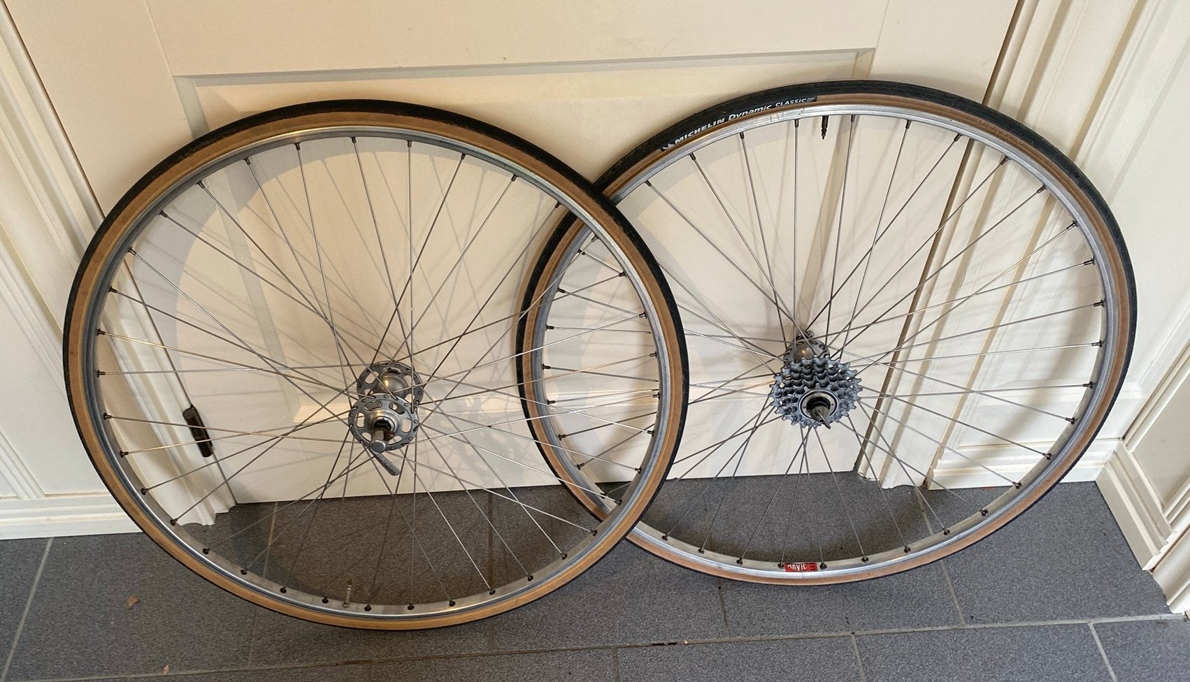 Racefiets wielset Campagnolo mavic vintage, Fietsen en Brommers, Fietsonderdelen, Wiel, Gebruikt, Ophalen of Verzenden, Aluminium