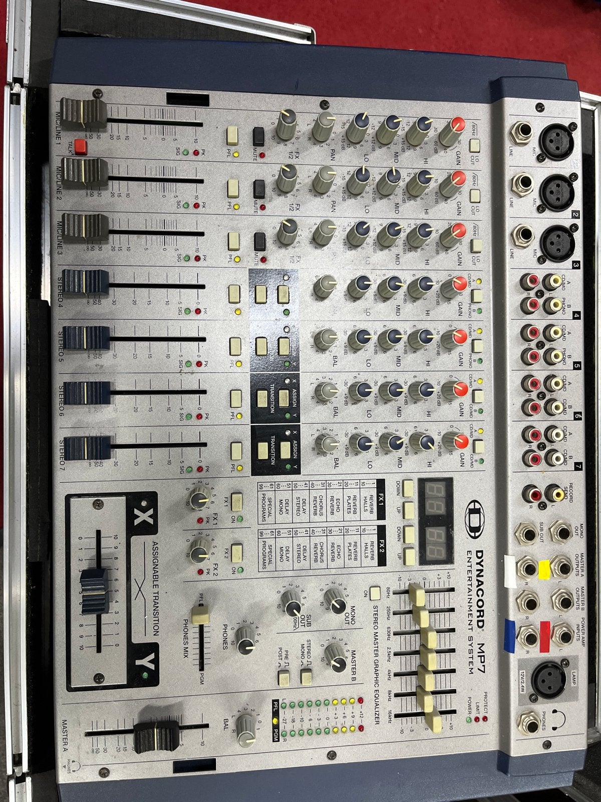 Dynacord MP7 Entertainment Systeem Mengpaneel, Muziek en Instrumenten, Mengpanelen, Ophalen of Verzenden, Gebruikt, 10 tot 20 kanalen