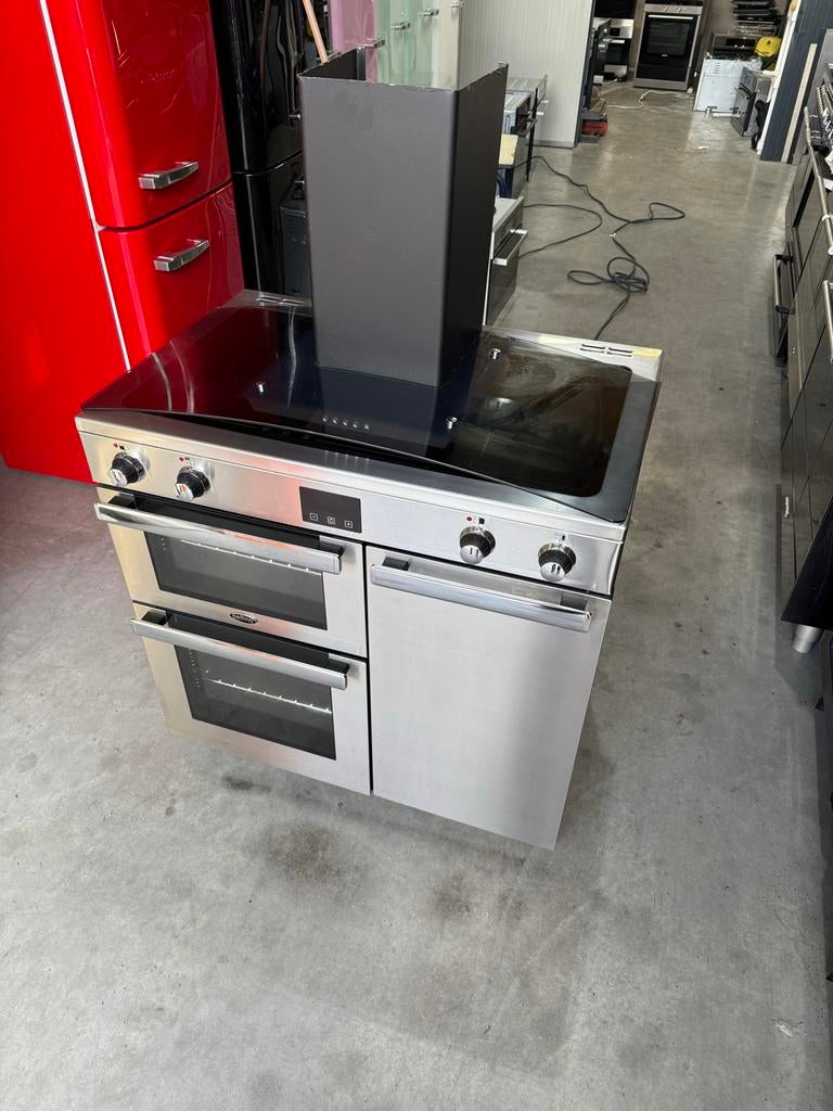 Belling Fornuis met Inductie Kookplaat en Dubbele Oven, Ophalen of Verzenden, Zo goed als nieuw