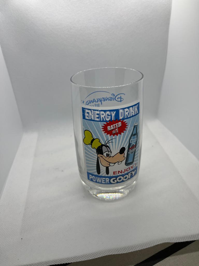 Goofy glas Disneyland Parijs - Energy Drink, Ophalen of Verzenden, Goofy of Pluto, Gebruikt, Servies