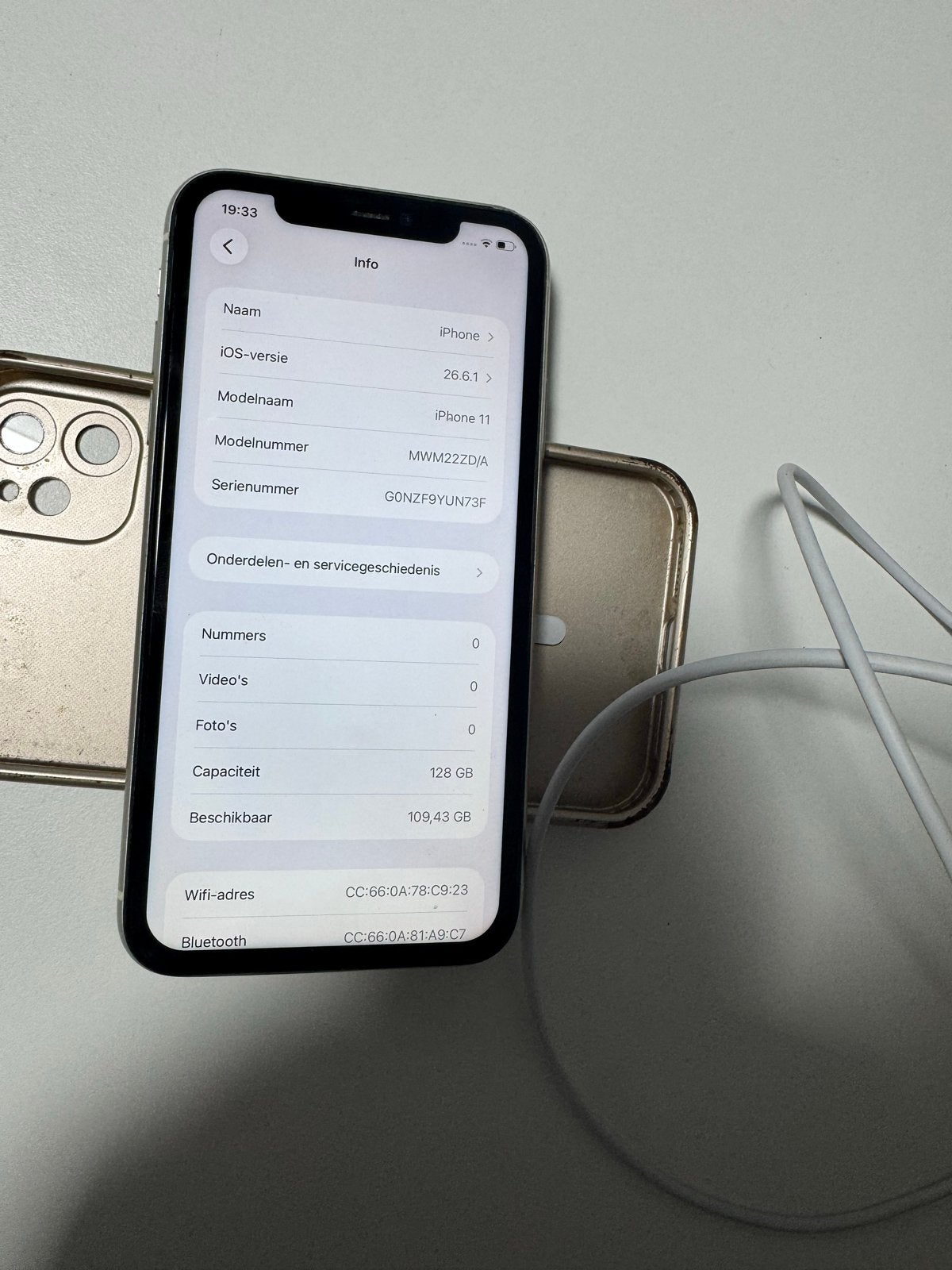 iPhone 11 128GB - Nieuwe batterij, Face ID defect, Telecommunicatie, Ophalen of Verzenden, Gebruikt, 128 GB, IPhone 11