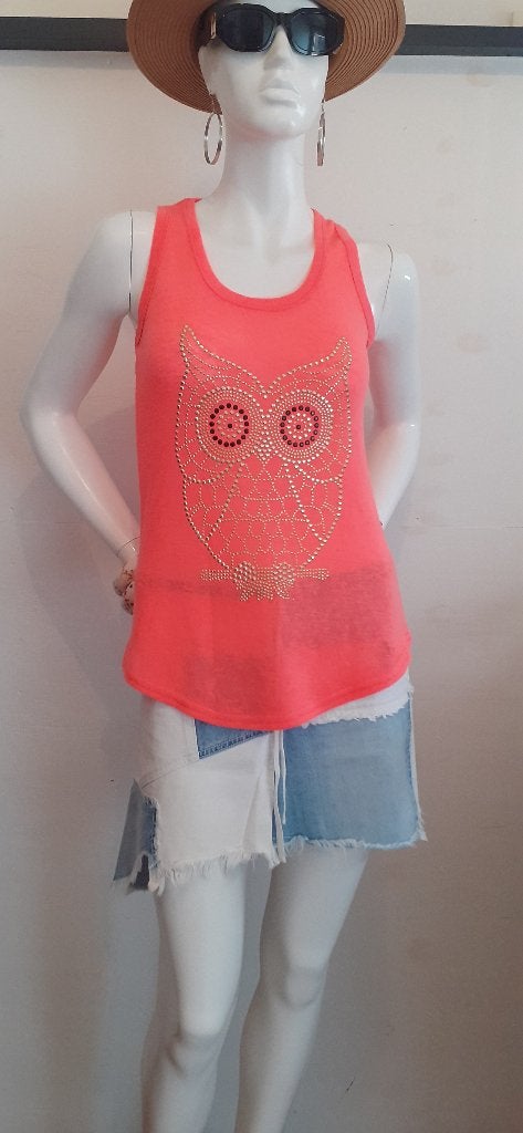 Top fluor roze met uil van studs Dovely&Jo maat M Nieuw !, Kleding | Dames, Maat 38/40 (M), Dovely&Jo, Nieuw, Ophalen of Verzenden
