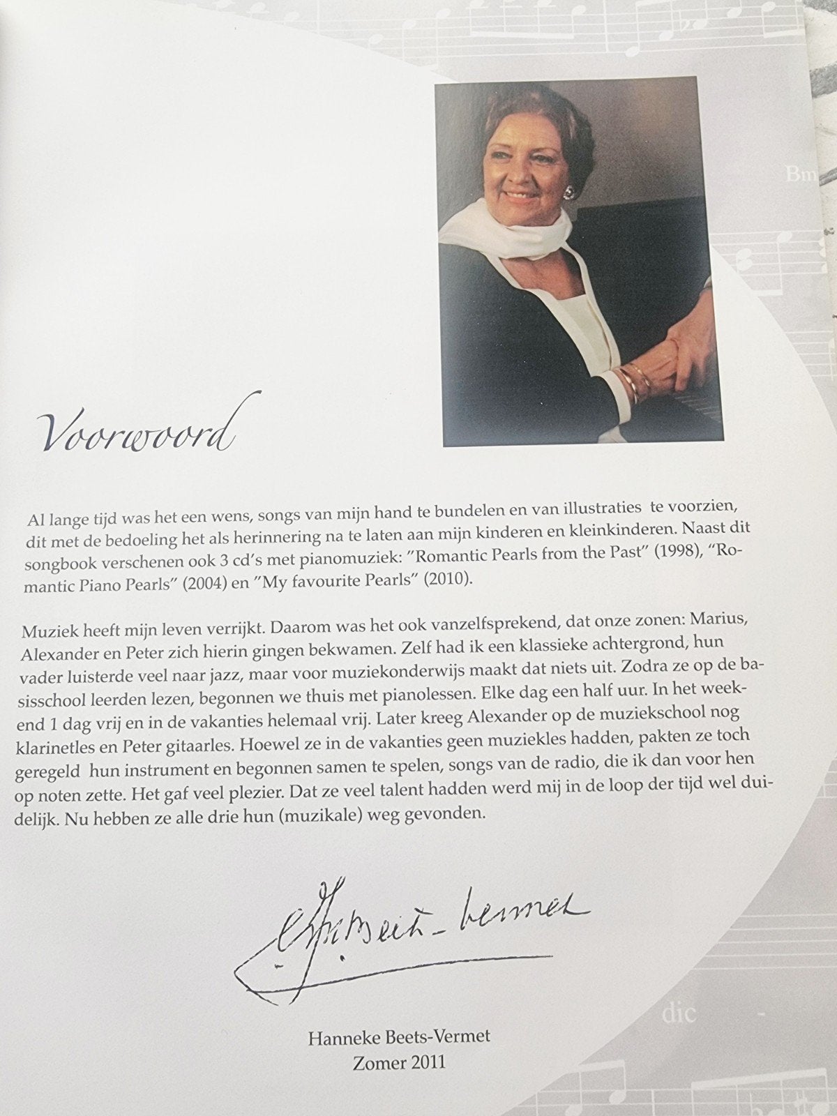 Hanneke Beets - My Favorite Pearls Boek + CD - Nieuwstaat Vo, Verzenden, Zo goed als nieuw, Thema, Piano