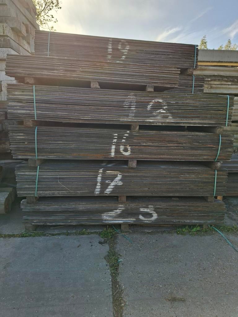 Azobé damwand | hardhouten planken | mes en groef, Gebruikt, Planken, Ophalen of Verzenden, Hardhout