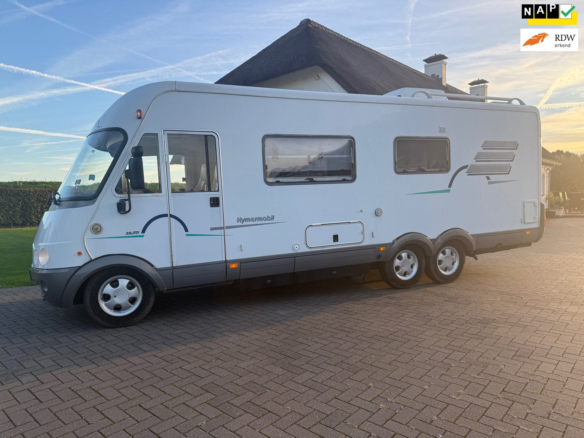 Fiat Ducato Hymer Eriba B 754 / BJ: 2001 / N.A.P, 127 pk, Gebruikt, 700 kg, Wit