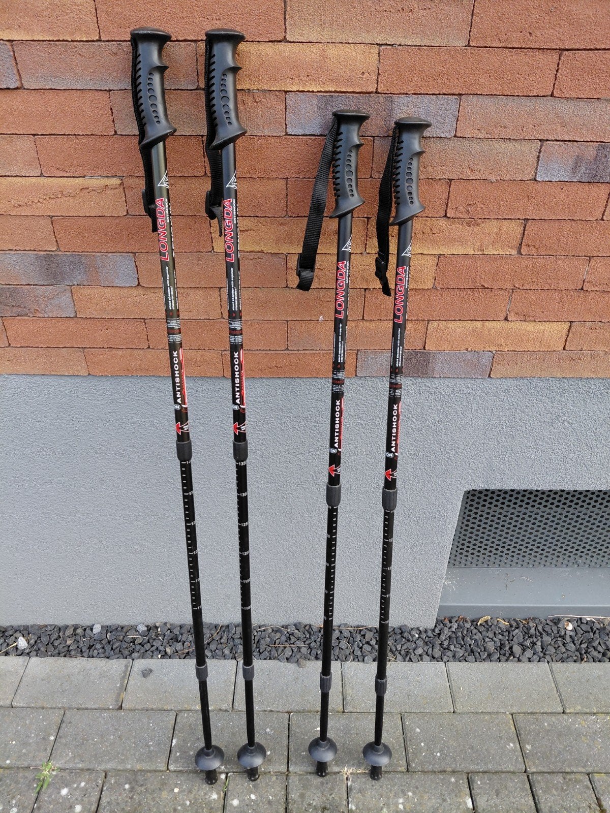 Longda Antishock Wandelstokken (2 paar), Ophalen of Verzenden, Gebruikt, Wandelstok