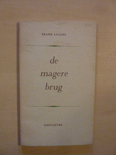 Frank Lulofs - De magere brug, Verzenden, Zo goed als nieuw