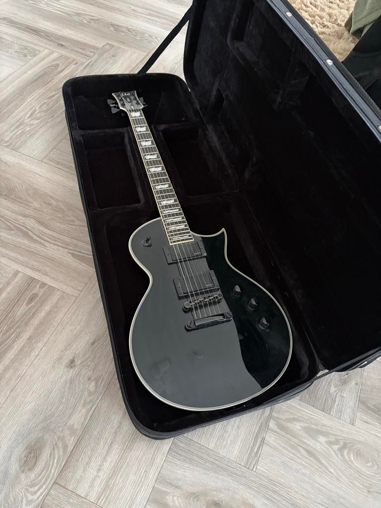 ESP LTD EC-1000S FLUENCE BLK - Krachtige Metal/Rock Gitaar, Ophalen, Gebruikt, Solid body, Overige merken