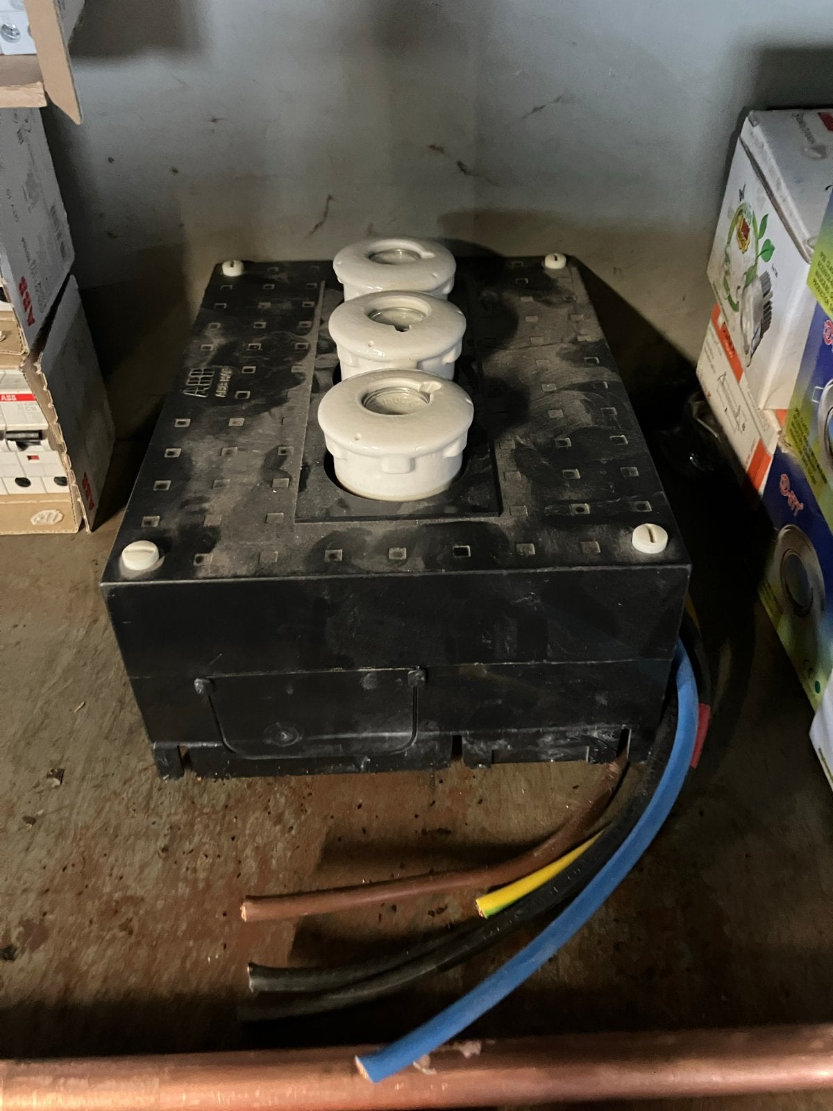 ABB Groepenkast met 3 Zekeringen - Gebruikt, Ophalen, Gebruikt, ABB, Groepenkast