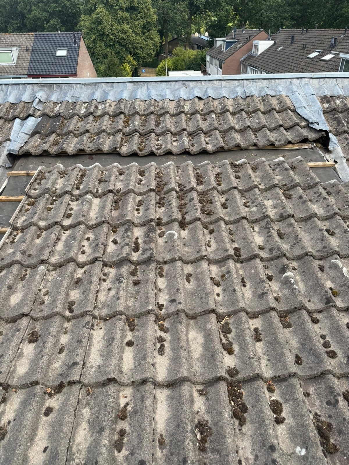 Sneldek dakpan (ook 10 gevelpannen, Ophalen, Steen of Klei, Zo goed als nieuw, 15 m² of meer