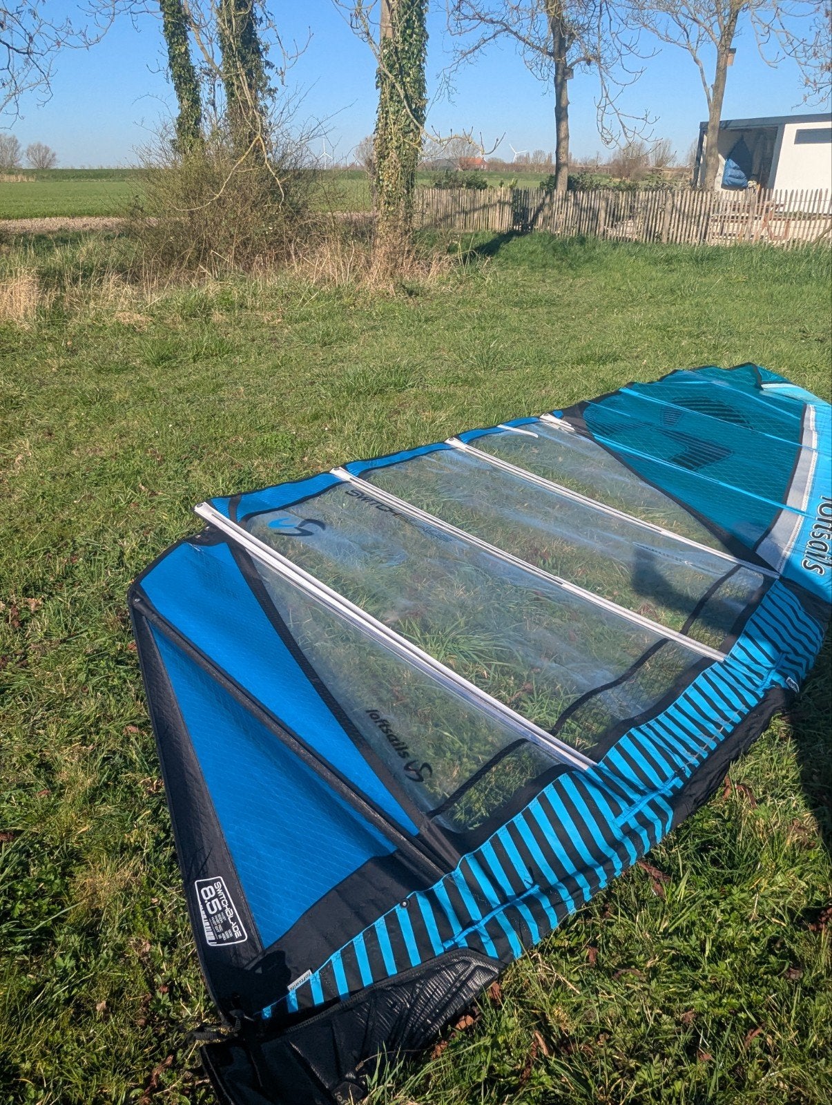 Loft Switchblade 8.5m² met 100% carbon RDM 490 mast, Ophalen, Mast