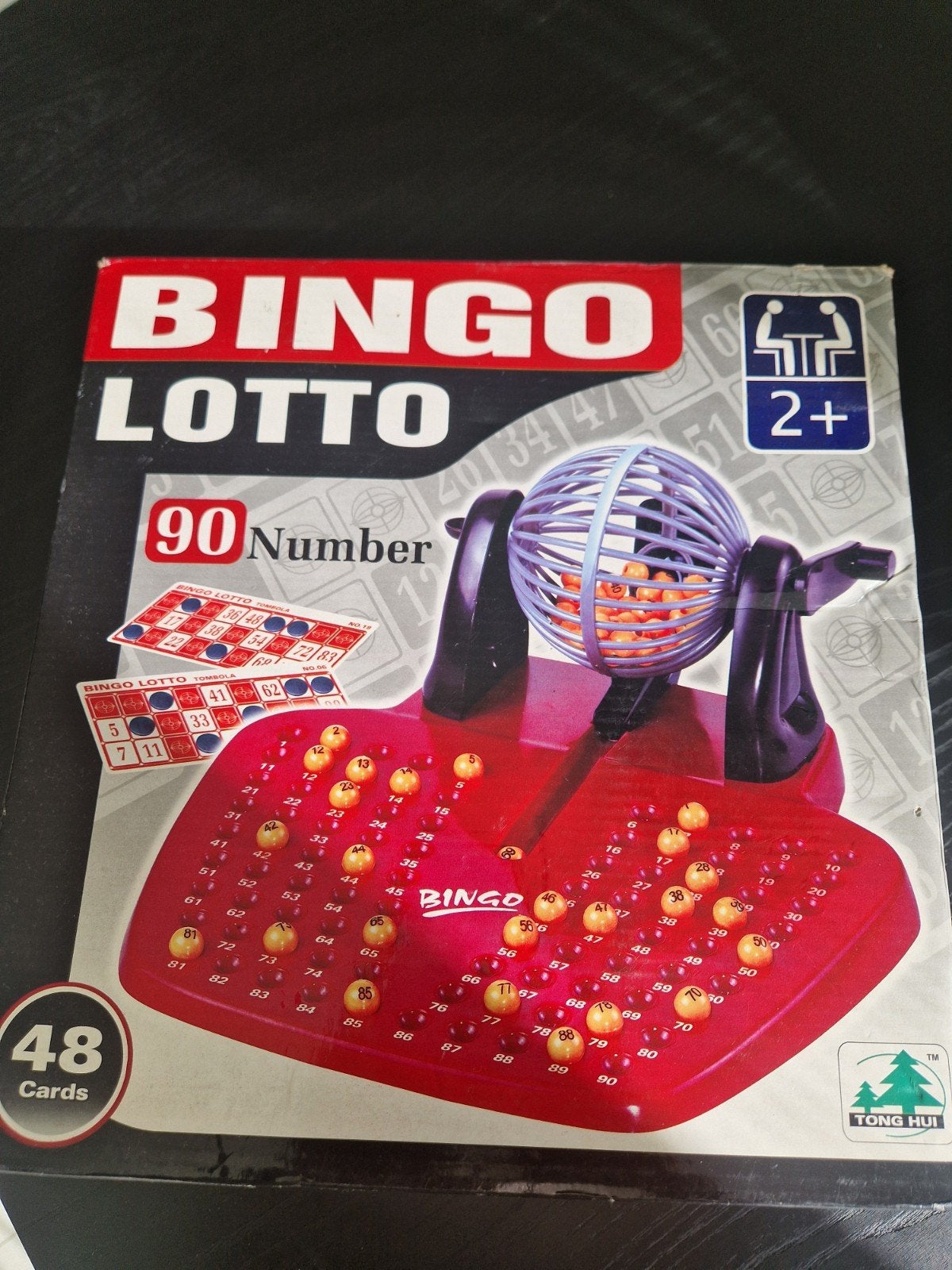 Bingo Lotto Spel - Compleet met 90 Nummers en Kaarten, Een of twee spelers, Ophalen of Verzenden, Gebruikt, Tong Hui