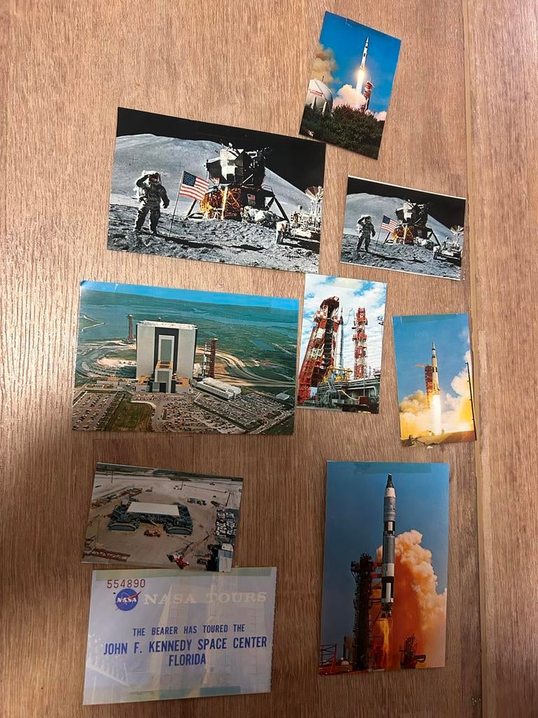 NASA Kennedy Space Center Ansichtkaarten Collectie, Ophalen of Verzenden, 1960 tot 1980, Gelopen, Politiek en Historie