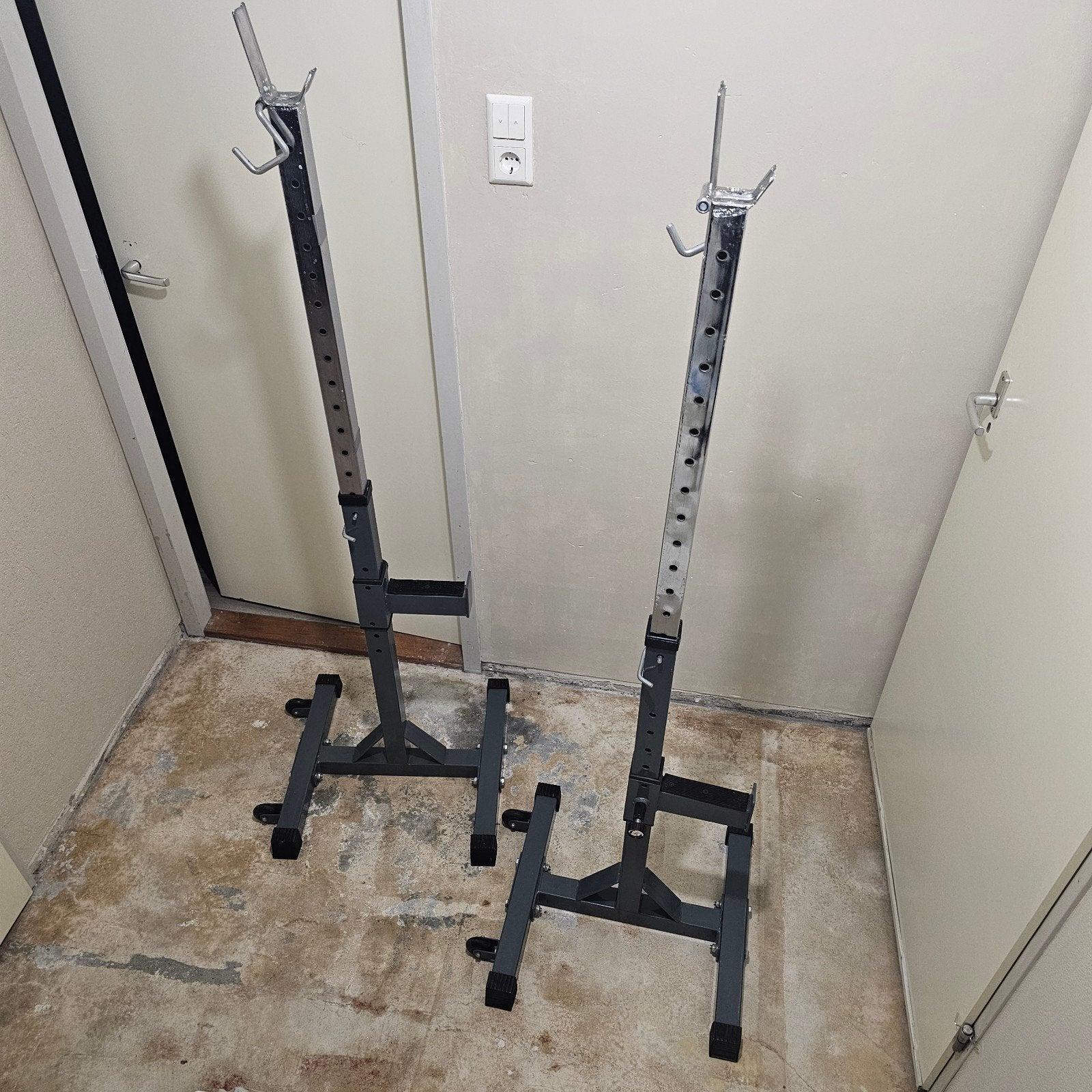 Halter rek squat rek bench rek verstelbaar, Ophalen, Zo goed als nieuw, Krachtstation