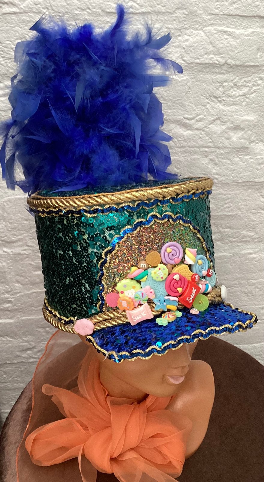Festival / carnaval pet met snoepjes, Ophalen of Verzenden, Zo goed als nieuw, Carnaval, Accessoires