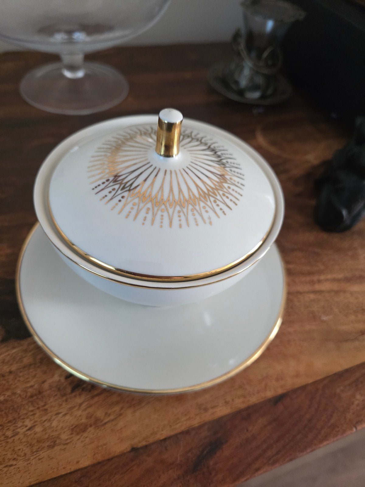 Winterling Porseleinen Suikerpot met Gouden Decoratie, Ophalen of Verzenden