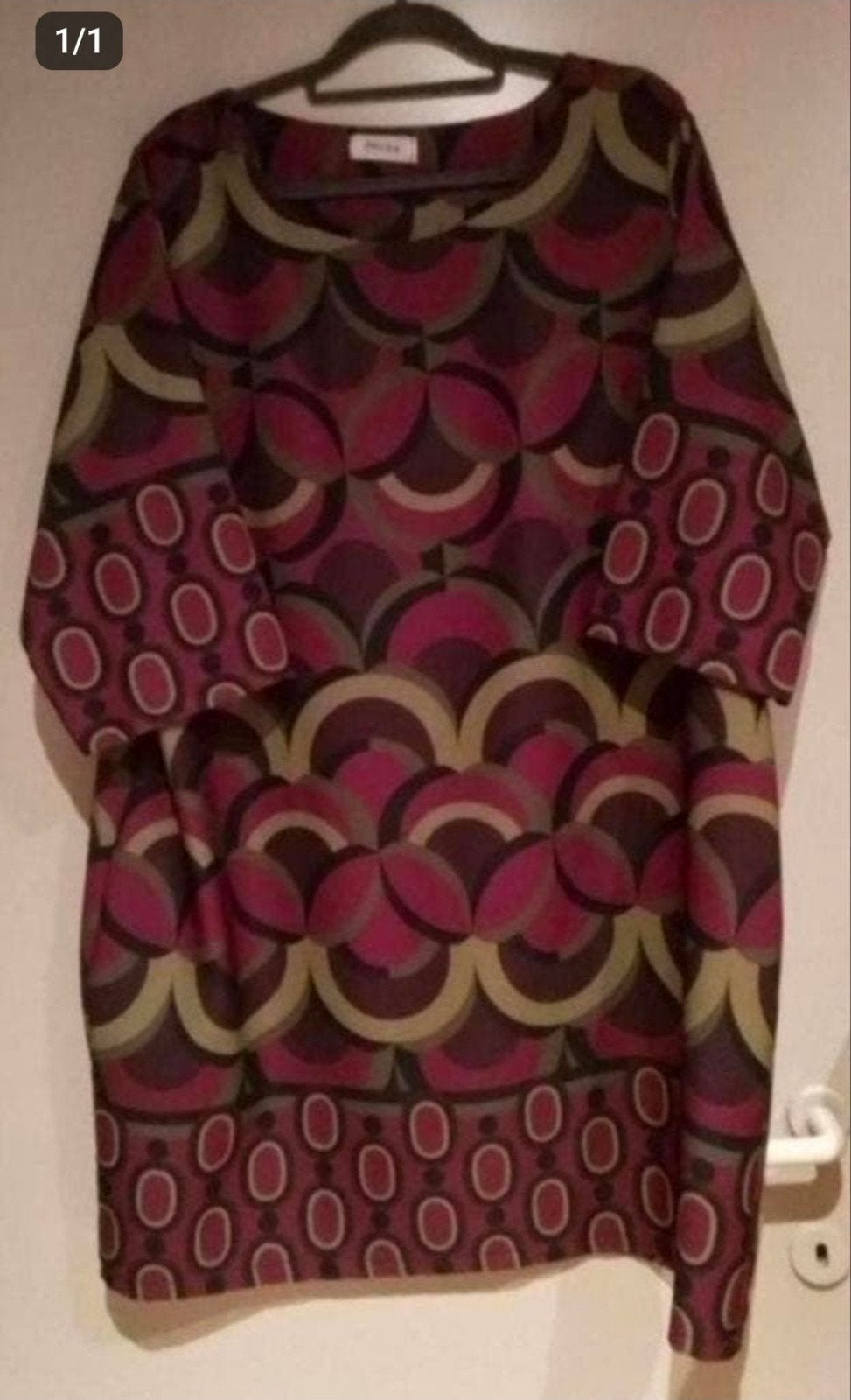 Paprika Jurk Maat 4 met Kleurrijk Patroon, Meerkleurig, Maat 46/48 (XL) of groter, Ophalen of Verzenden, Zo goed als nieuw