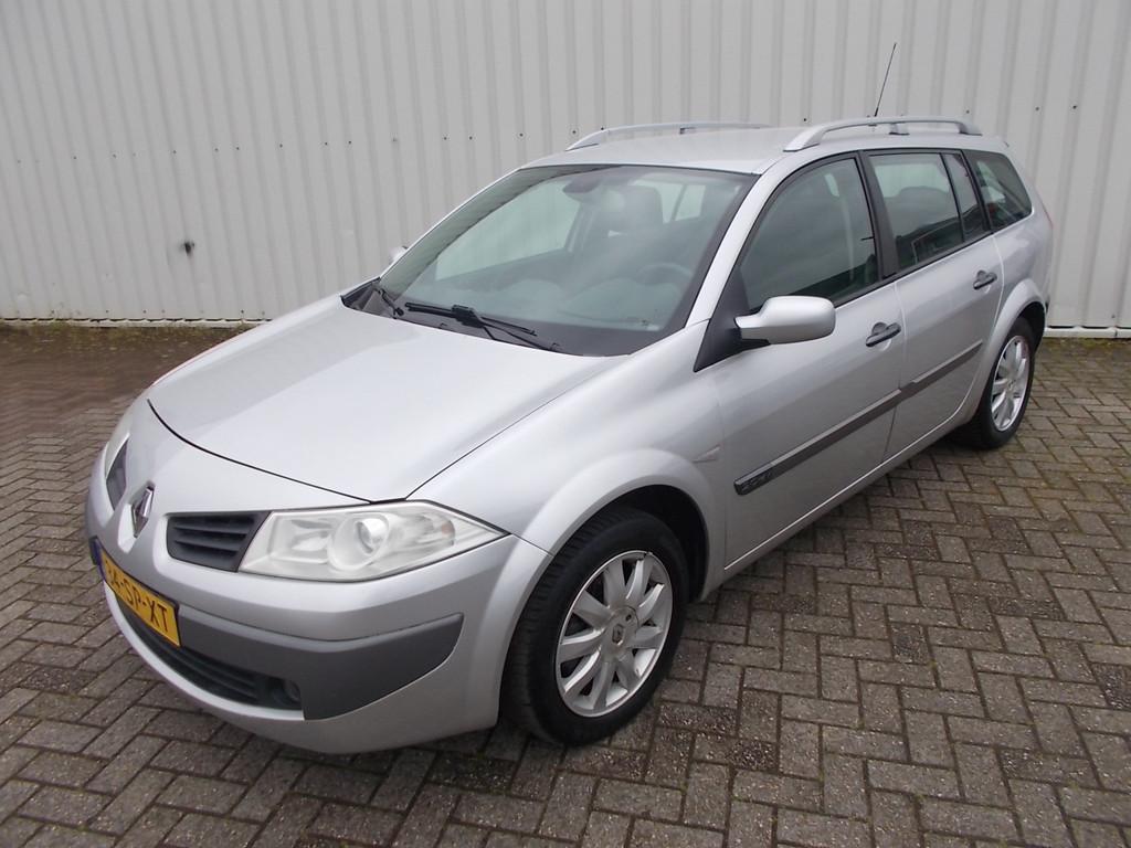 Renault Mégane Grand Tour 2.0-16V Privilège ( APK KEURING, Auto's, Gebruikt, 4 cilinders, Origineel Nederlands, Grijs