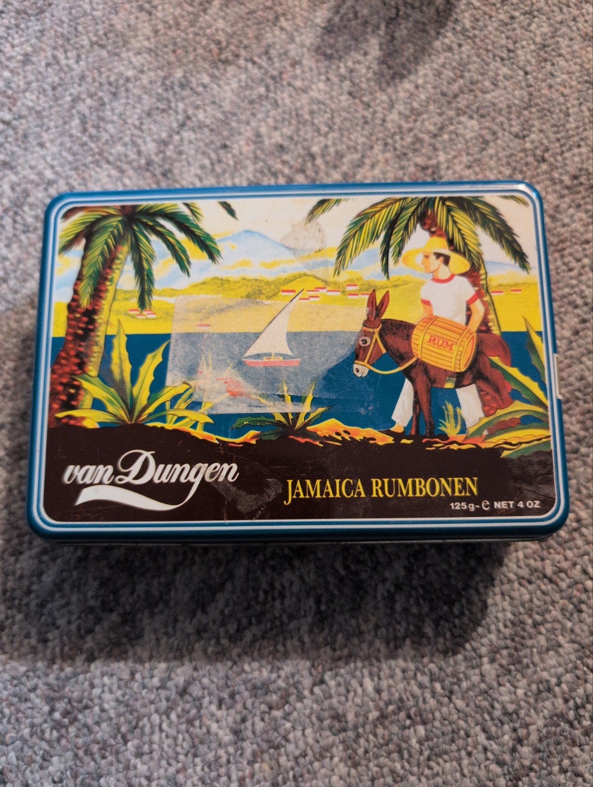 Vintage van Dungen Jamaica Rumbonen blik - 1993, Verzamelen, Ophalen of Verzenden, Gebruikt, Overige, Overige merken