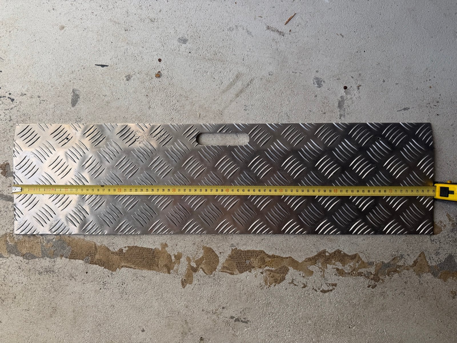 Drempelhulp: Aluminium traanplaat rijplaat / oprijplaat, Ophalen, Gebruikt
