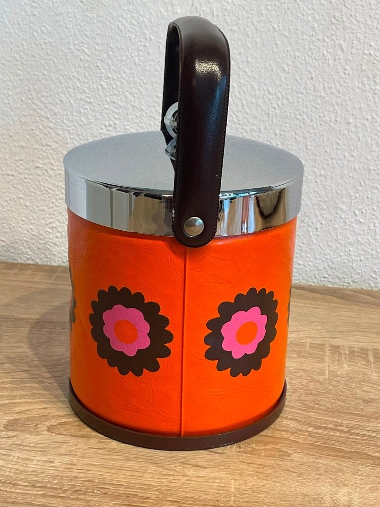 Vintage Brabantia Patrice ijsemmer, jaren 70, flower power,, Verzamelen, Retro, Ophalen of Verzenden, Huis en Inrichting