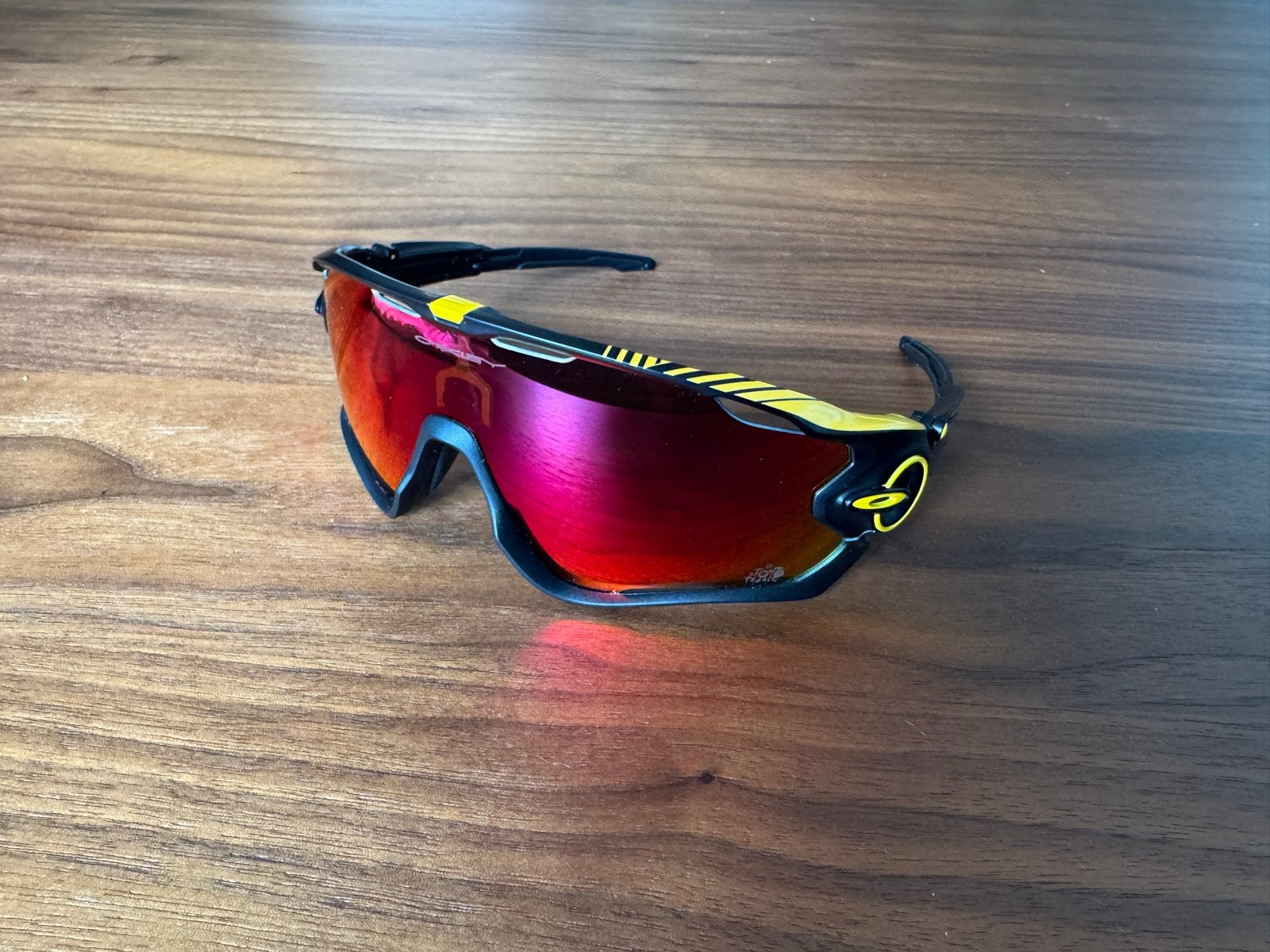 Oakley Jawbreaker Prizm Road Tour de France limited Editie, Zonnebril, Zwart, Ophalen of Verzenden, Zo goed als nieuw