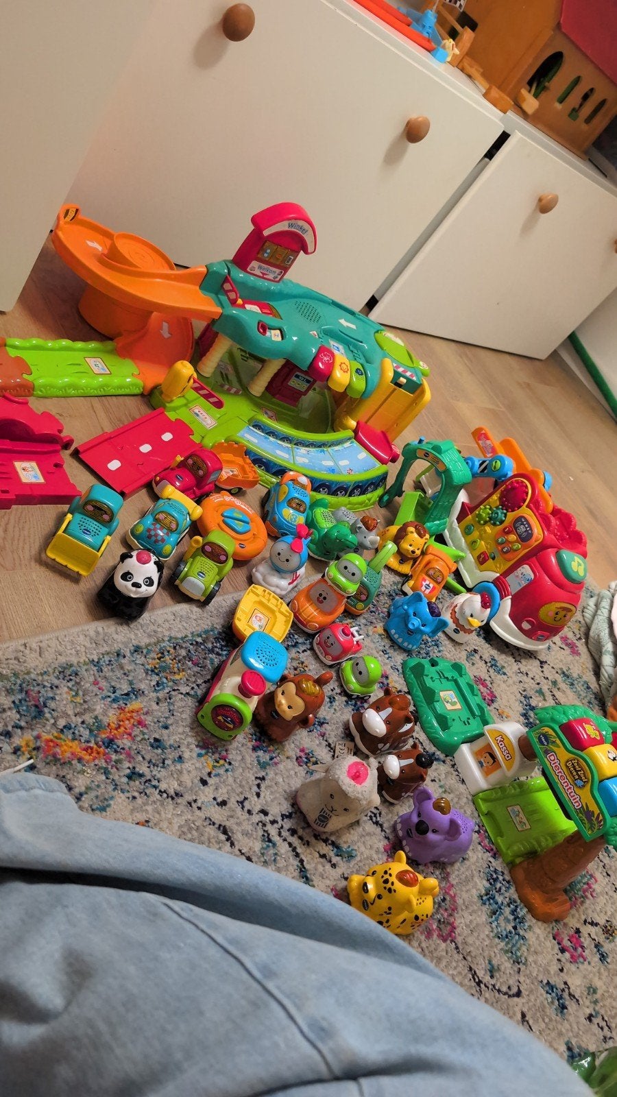 VTech Toet Toet Auto's Garage, Vrachtwagen, Dierentuin Kassa, Ophalen of Verzenden, Gebruikt