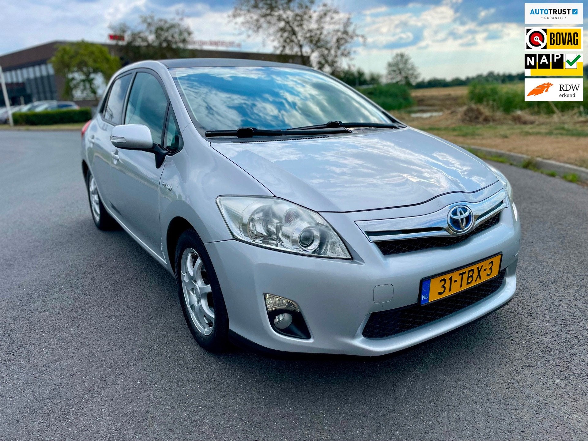 Toyota Auris 1.8 Full Hybrid Aspiration Aut, Trekhaak, Navi,, Euro 5, Stof, Gebruikt, Zwart