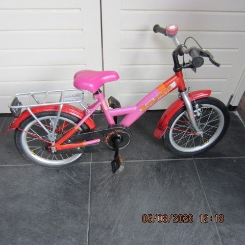 TE KOOP MOOIE LOEKIE KINDERFIETS WIELMAAT 16 INCH, Ophalen, Terugtraprem, Loekie, 16 tot 20 inch