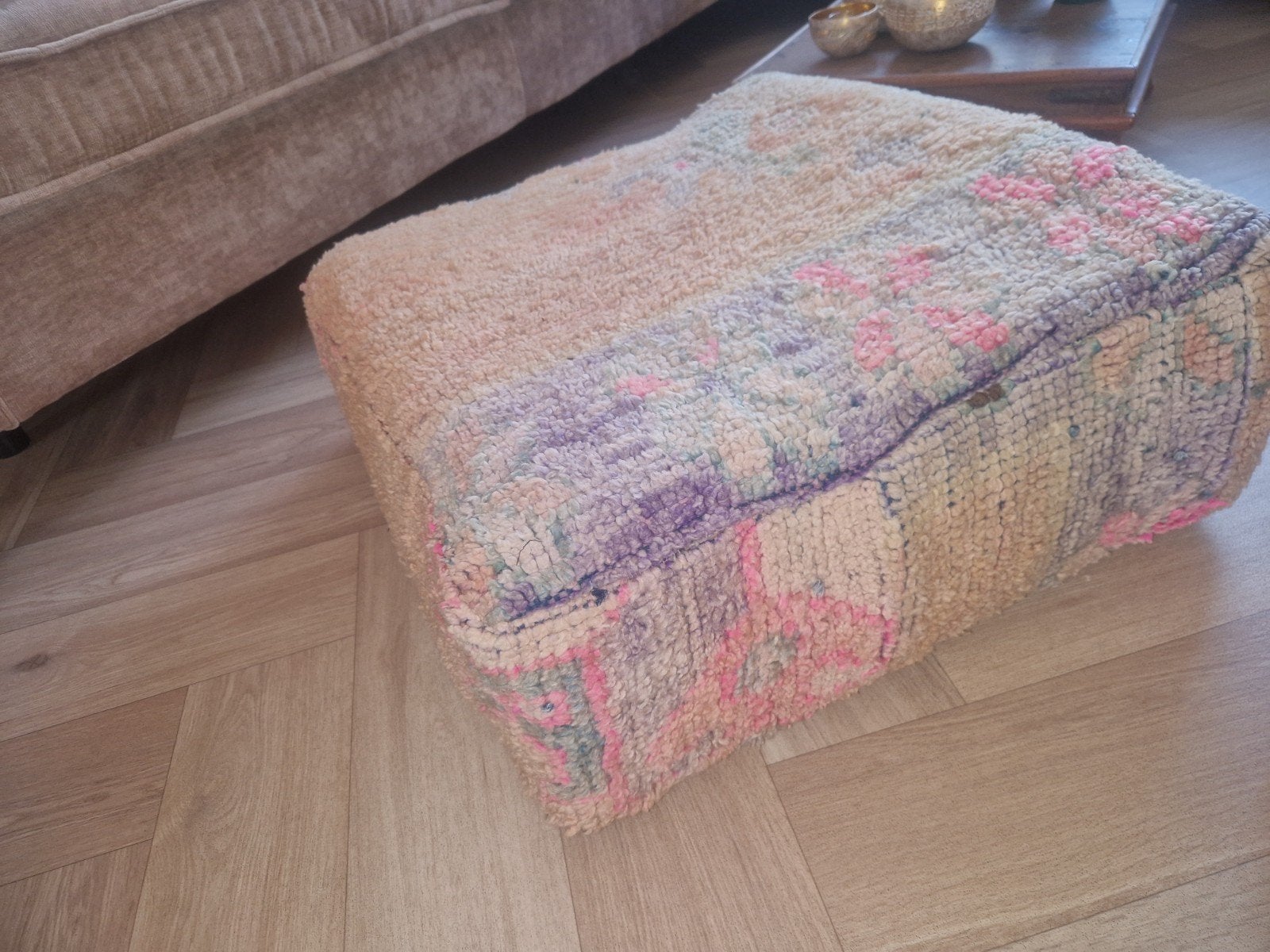 Marokaanse poefjes, Ophalen of Verzenden, Nieuw, Rechthoekig, 50 tot 75 cm