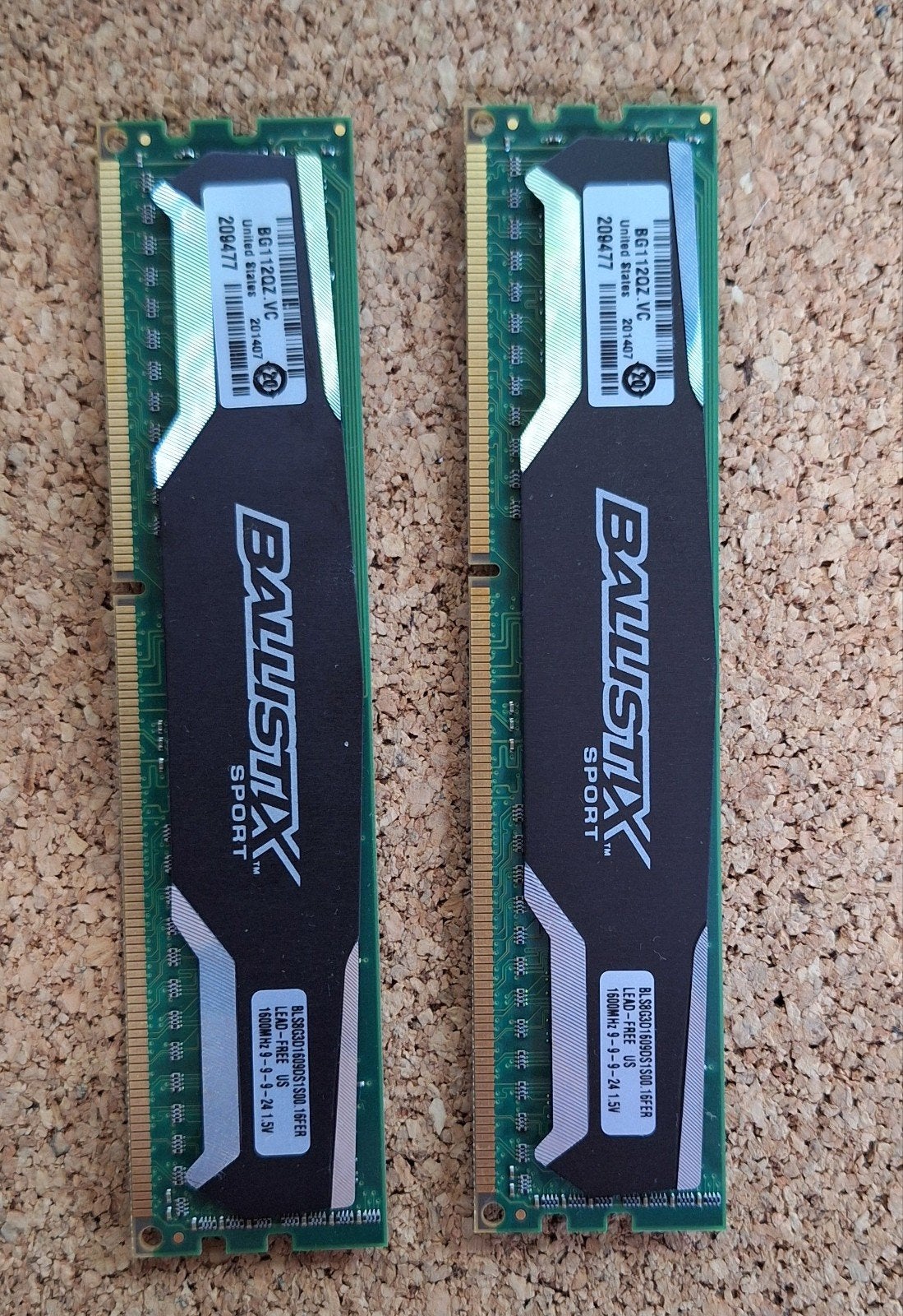 16GB (2x8GB) DDR3 RAM 1600MHz, Computers en Software, RAM geheugen, DDR3, Ophalen of Verzenden, Zo goed als nieuw, Desktop